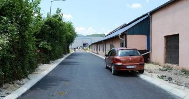 Асфалтирана Улица Пане Ђукић која води до фабрике “Леони” Асфалтирана Улица Пане Ђукић која води до фабрике “Леони”